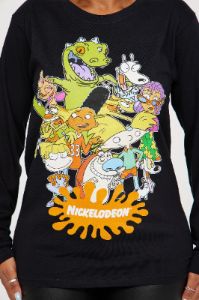 My Childhood Long Sleeve Tee - Black sold by Fashion Nova