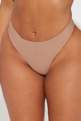 Secret Crush Thong 5 Pack Panties - Nude/combo sold by Fashion Nova