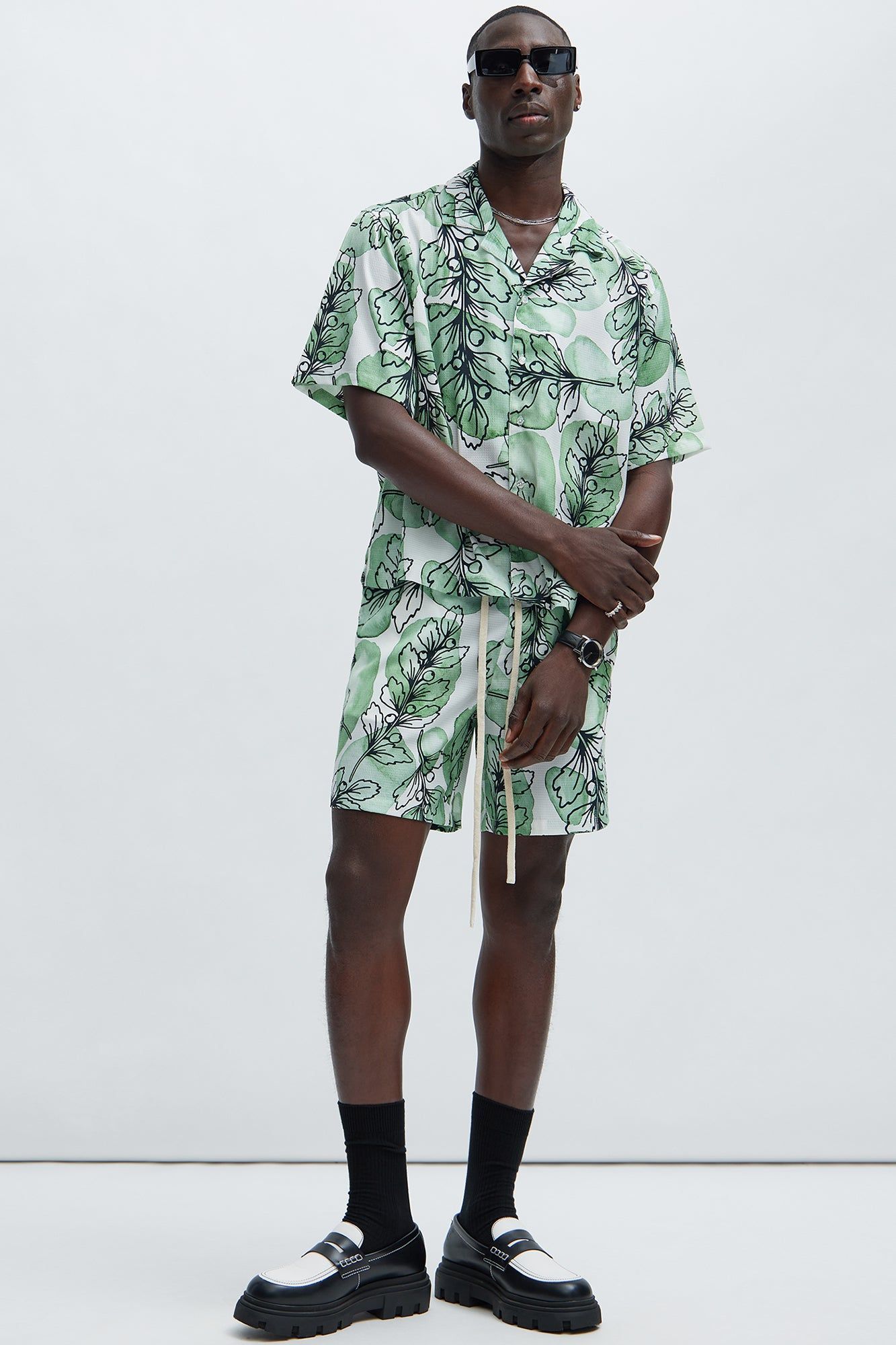 Pitri Textured Shirt - Green/combo sold by Fashion Nova product image thumbnail 2