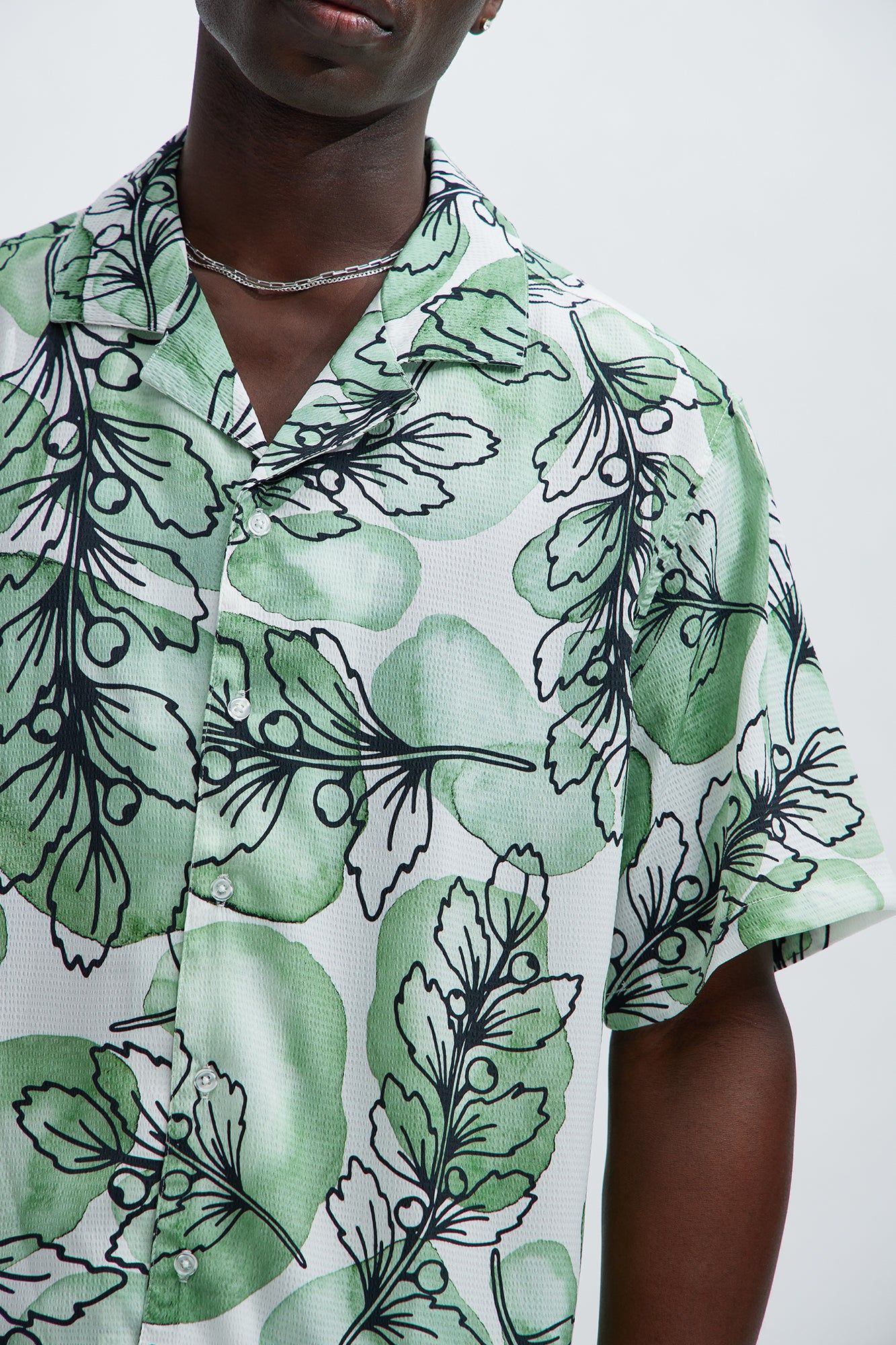 Pitri Textured Shirt - Green/combo sold by Fashion Nova product image thumbnail 3