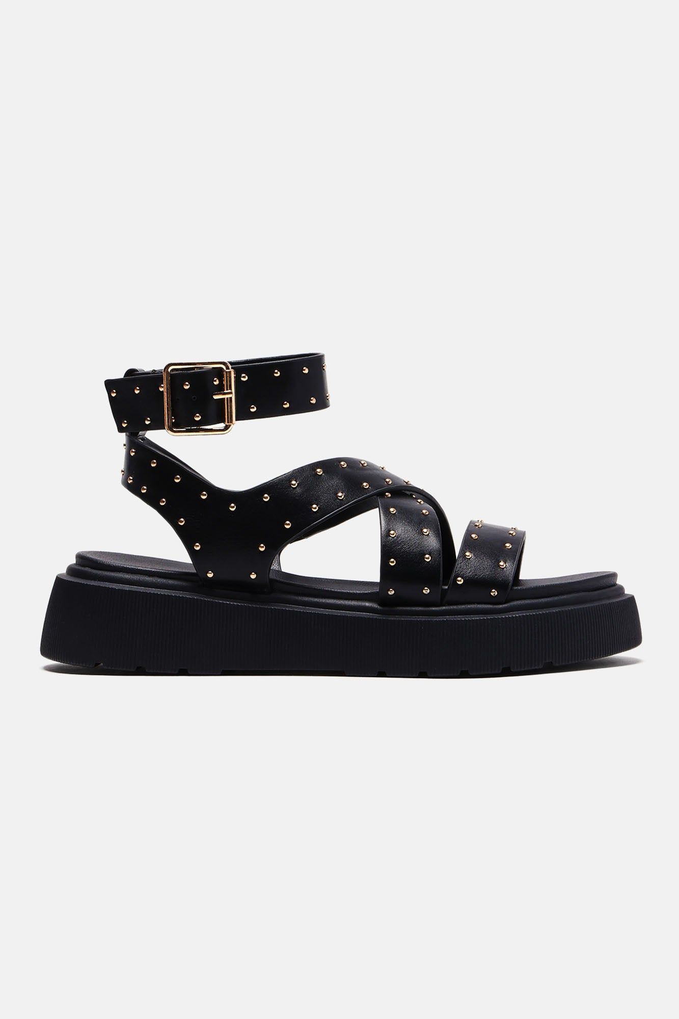 Ranae Studded Platform Sandals - Black sold by Fashion Nova product image thumbnail 4