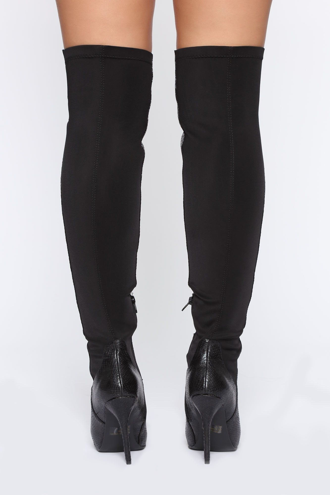 The Way You Walk Heeled Boots - Black Snake sold by Fashion Nova product image thumbnail 4