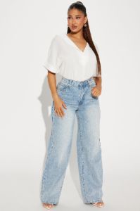 Daily Duty Blouse Top - Off White sold by Fashion Nova