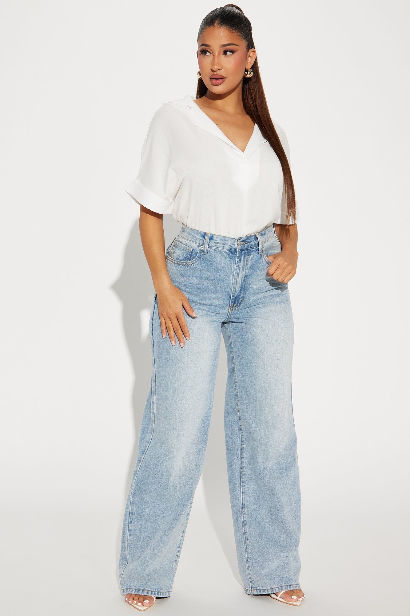 Daily Duty Blouse Top - Off White sold by Fashion Nova product image thumbnail 2