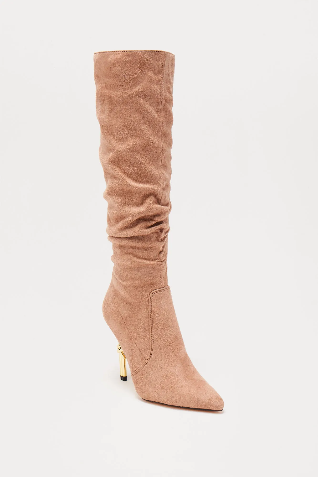 Knot My Problem Knee High Boots - Taupe sold by Fashion Nova product image thumbnail 2