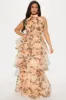 Garden Rose Skirt Set - Peach/combo sold by Fashion Nova