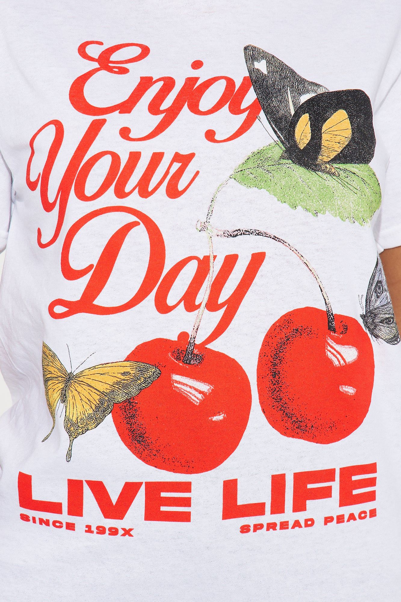 Live Life Graphic Tshirt - White sold by Fashion Nova product image thumbnail 3
