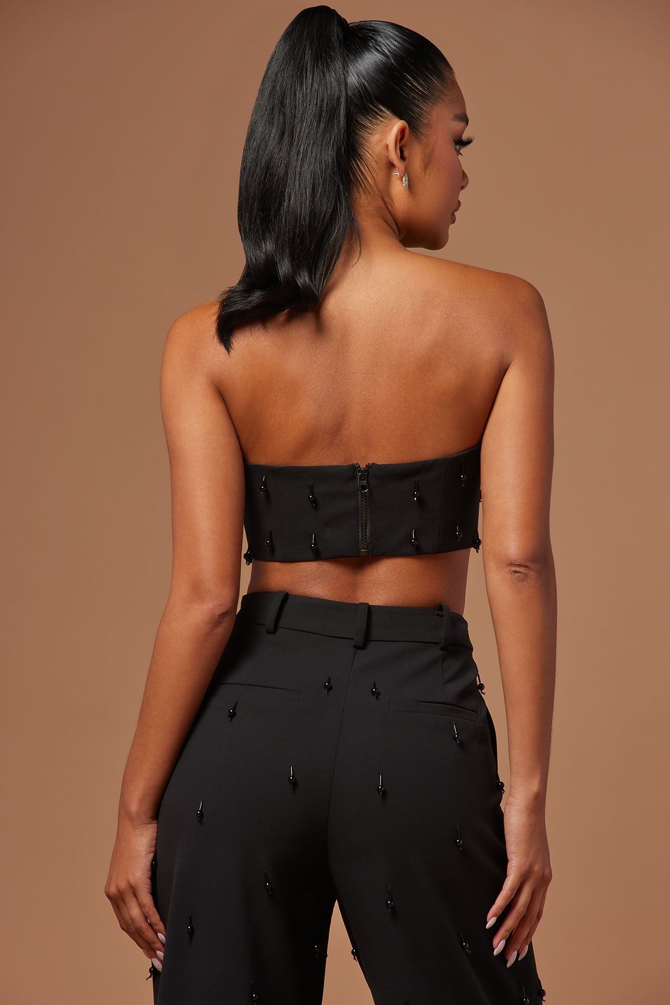 Rayah Embellished Corset Top - Black sold by Fashion Nova product image thumbnail 4
