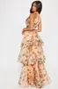 Garden Rose Skirt Set - Peach/combo sold by Fashion Nova
