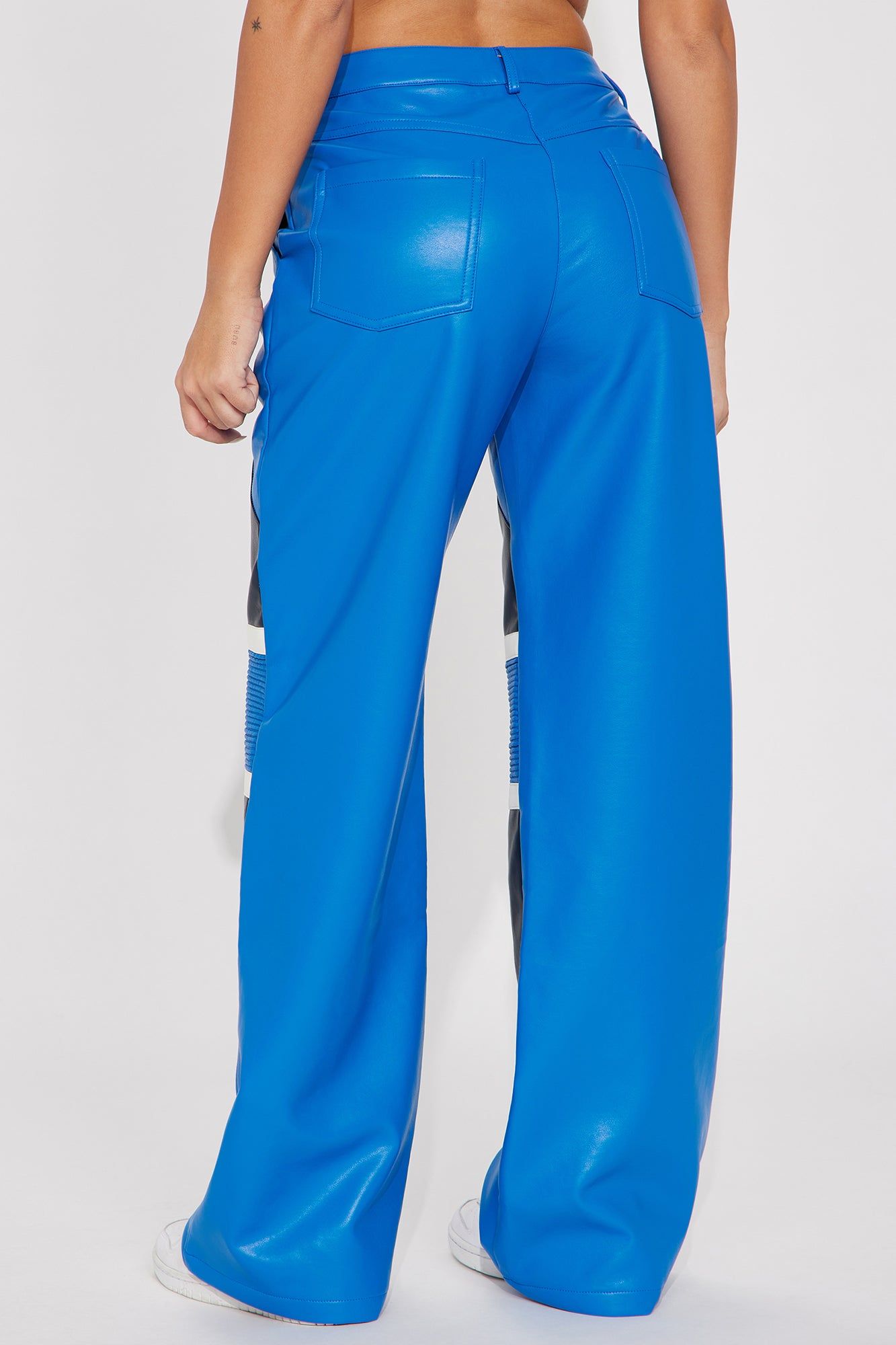 Can't Catch Me Moto Pant - Blue/combo sold by Fashion Nova product image thumbnail 2
