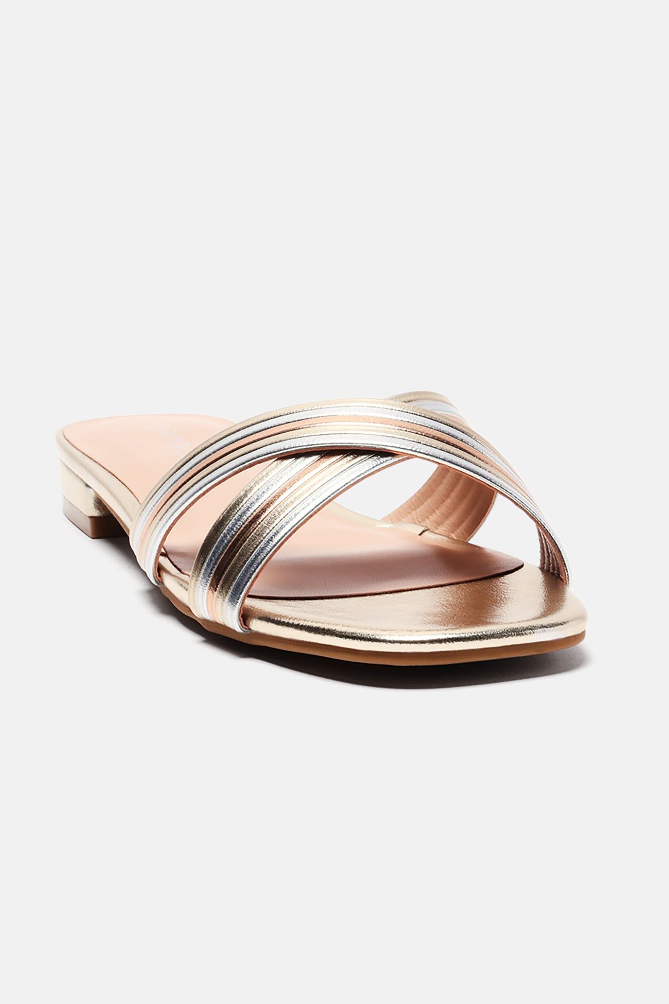 Maribel Metallic Sandals - Silver/Multi sold by Fashion Nova product image thumbnail 2