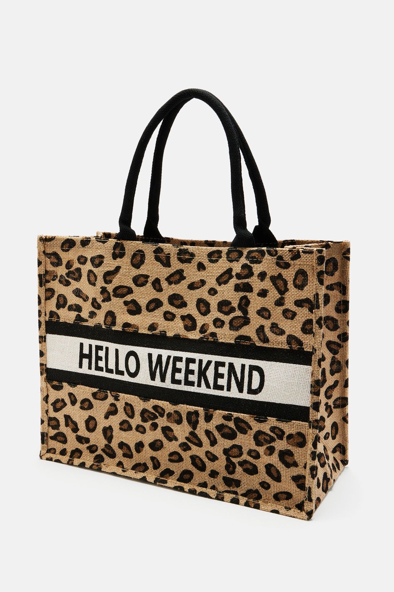 Finally It's The Weekend Tote Bag - Leopard sold by Fashion Nova product image thumbnail 4