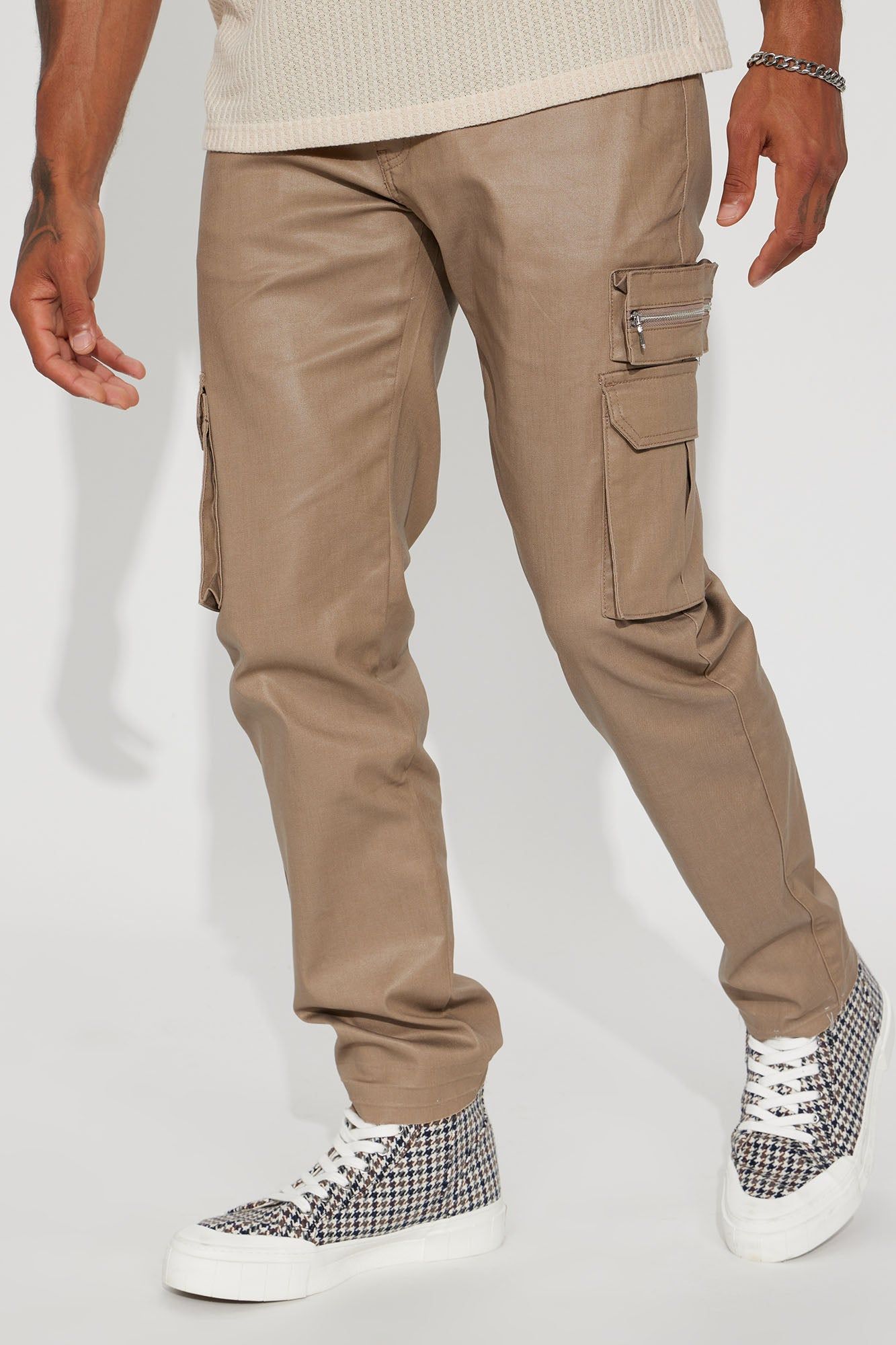 Top Off Straight Cargo Pants - Taupe sold by Fashion Nova