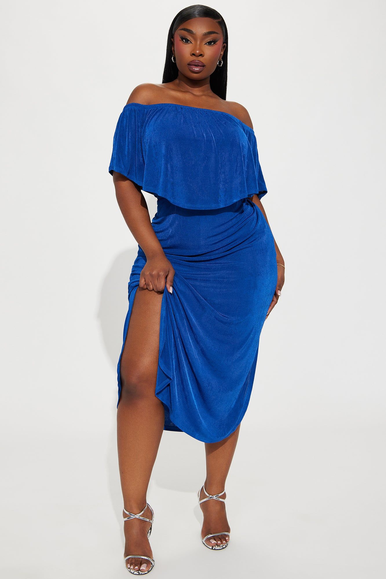 Sonya Slinky Maxi Dress - Royal sold by Fashion Nova product image thumbnail 4