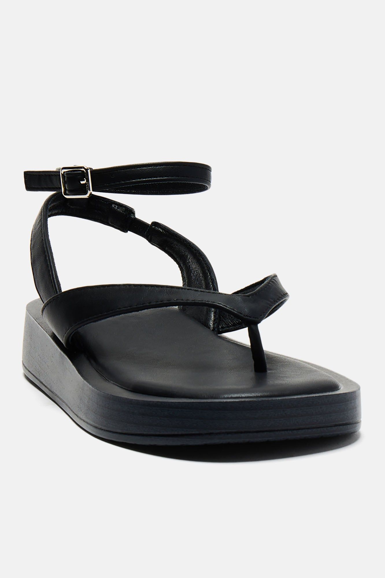 Easy Day Flatform Sandals - Black sold by Fashion Nova product image thumbnail 2