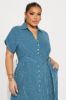 Eliza Button Up Maxi Dress - Blue sold by Fashion Nova