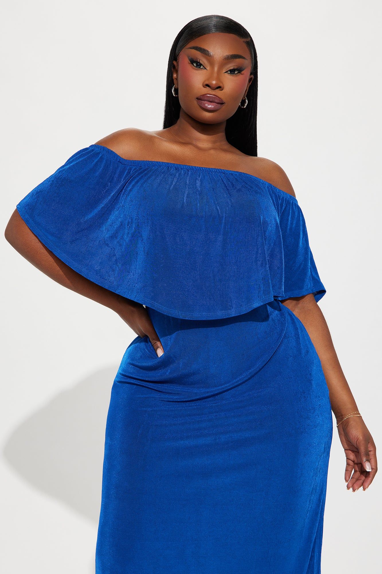 Sonya Slinky Maxi Dress - Royal sold by Fashion Nova product image thumbnail 5