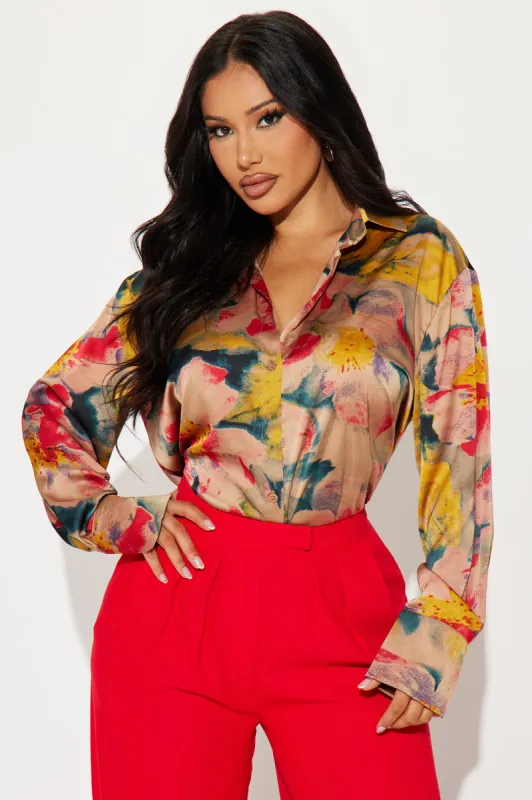 Blooming Babe Floral Shirt - Multi Color sold by Fashion Nova