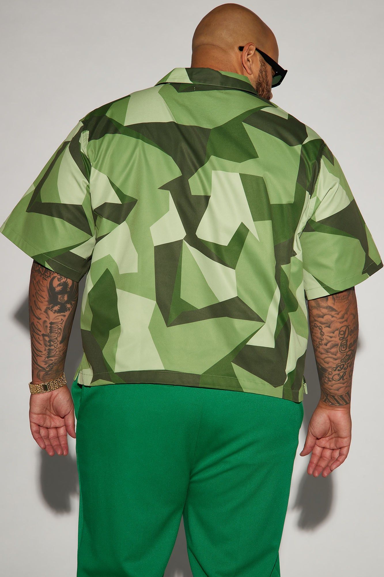 The Cause Cropped Button Up Shirt - Green sold by Fashion Nova product image thumbnail 6