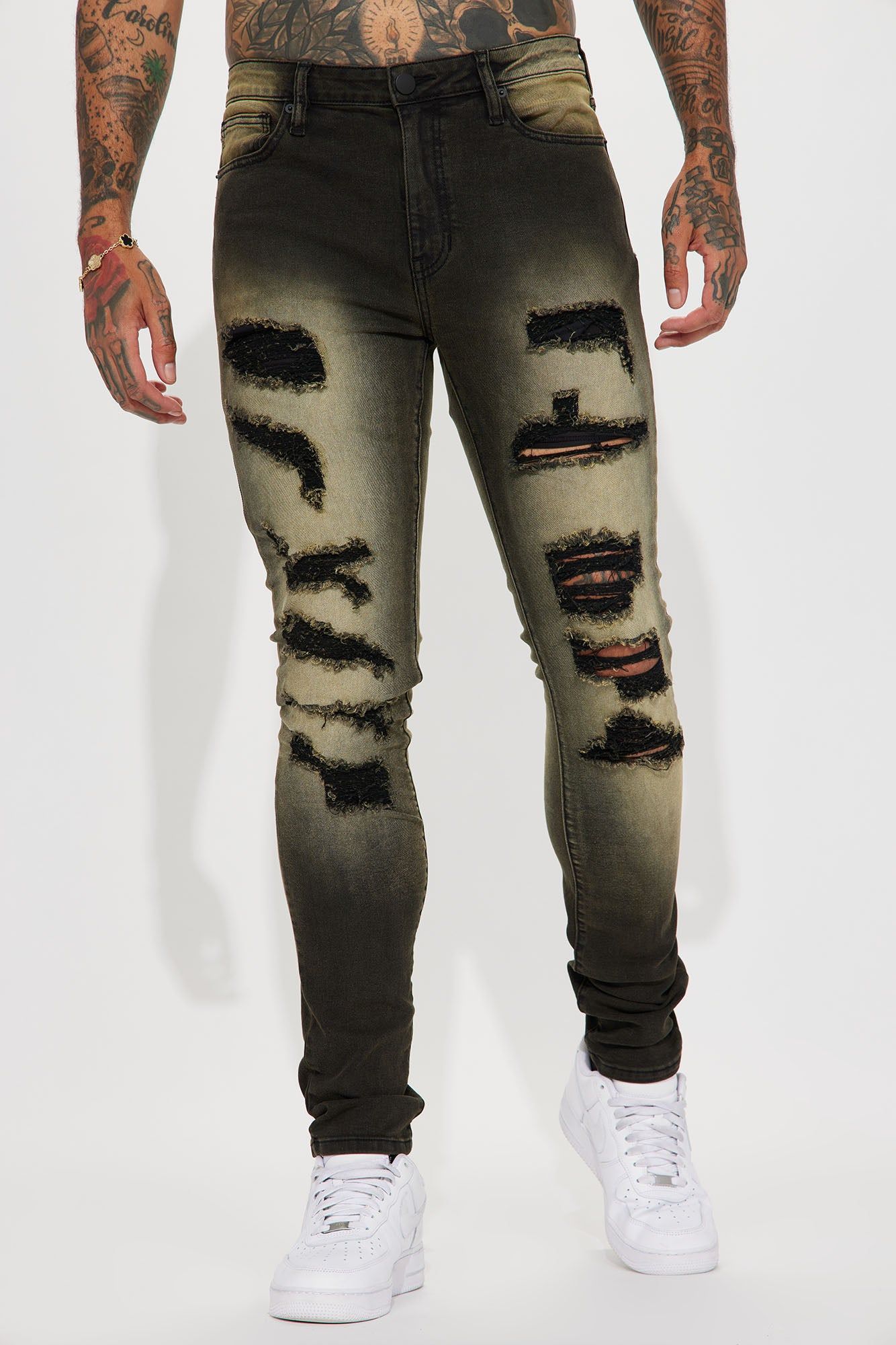 Having Fun Stacked Skinny Jeans - Black Wash sold by Fashion Nova product image thumbnail 4