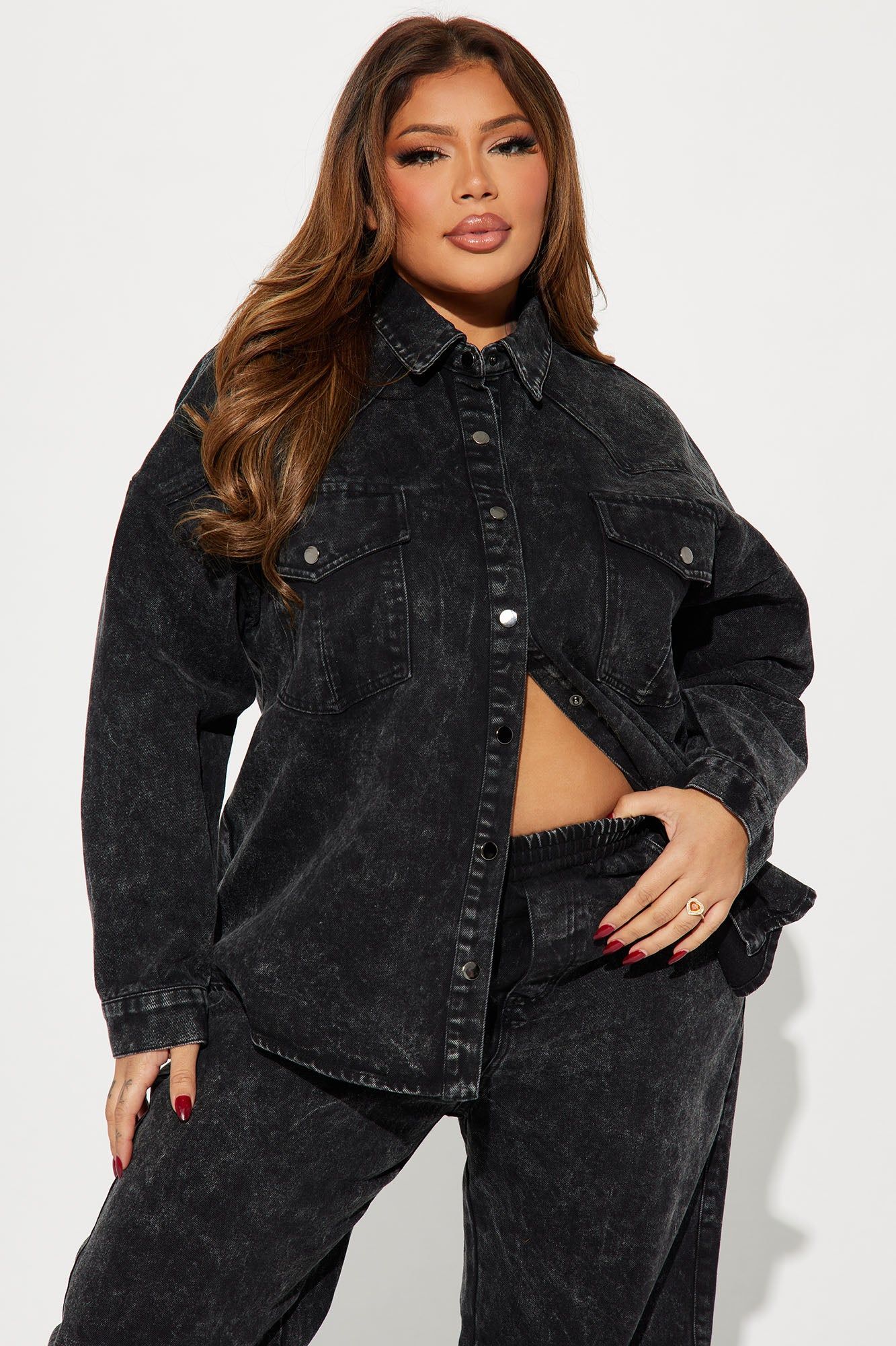 The Only Match Denim Pant Set - Black sold by Fashion Nova product image thumbnail 5