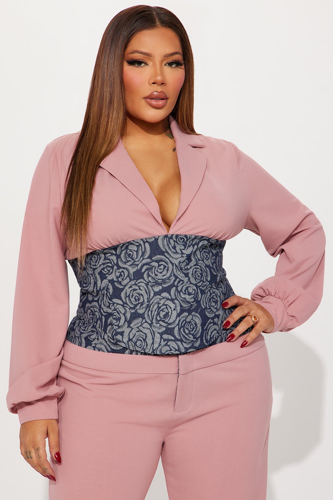 Fiona Blazer Pant Set - Mauve sold by Fashion Nova product image thumbnail 5