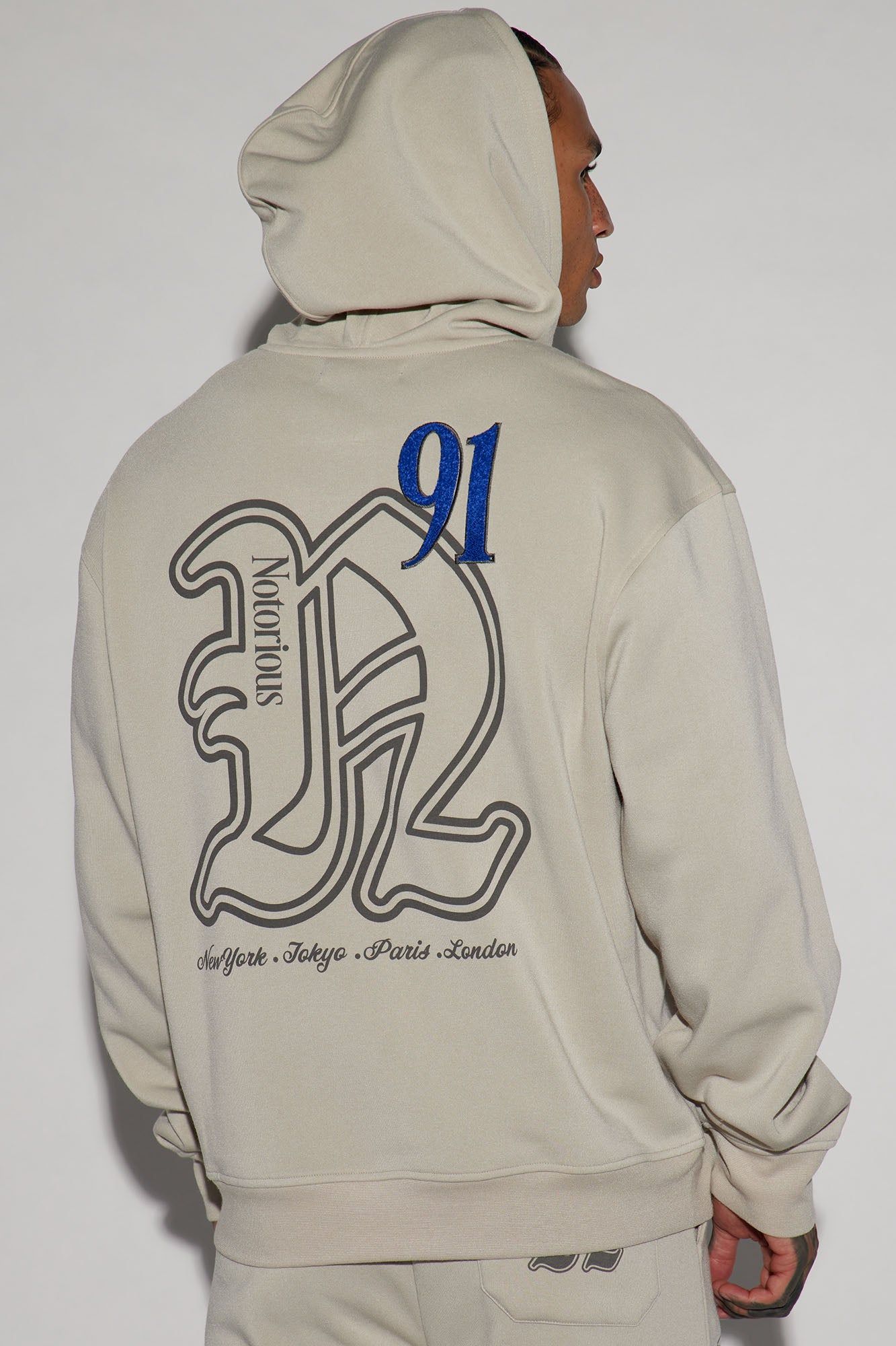 Notorious Worldwide Hoodie - Sand sold by Fashion Nova product image thumbnail 4