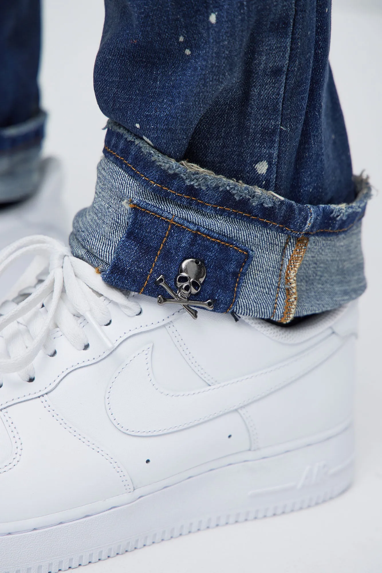 Destroyed Me Skinny Jeans - Indigo sold by Fashion Nova product image thumbnail 5