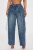 Wavy Baby Straight Leg Jeans - Medium Wash sold by Fashion Nova