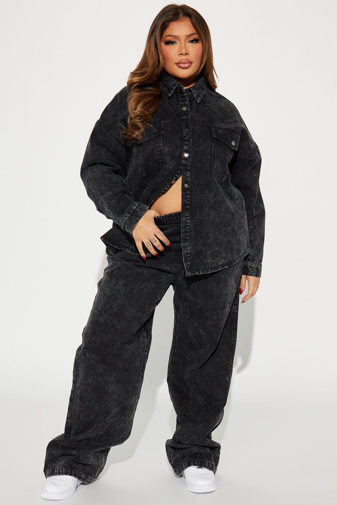 The Only Match Denim Pant Set - Black sold by Fashion Nova product image thumbnail 4