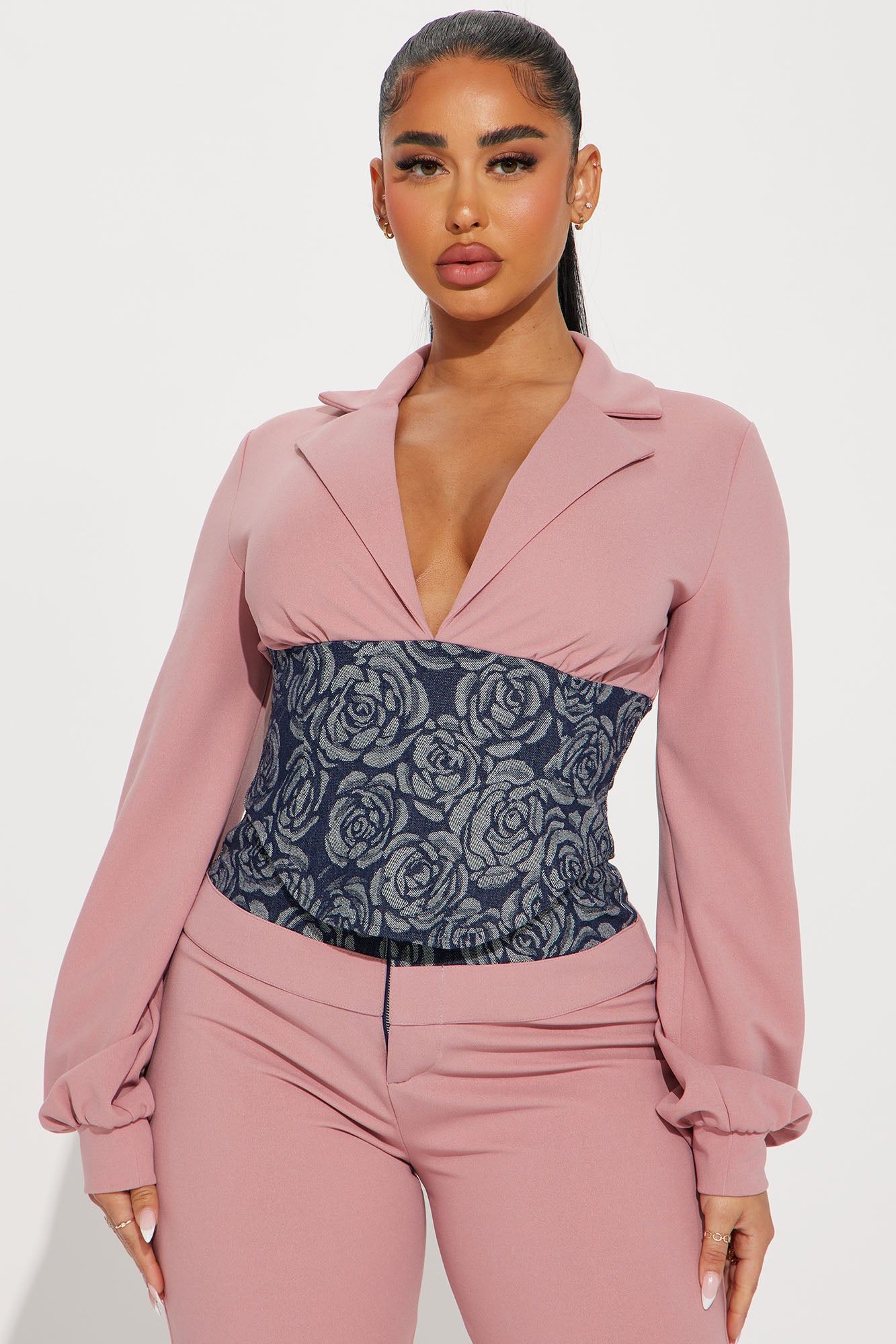 Fiona Blazer Pant Set - Mauve sold by Fashion Nova product image thumbnail 2