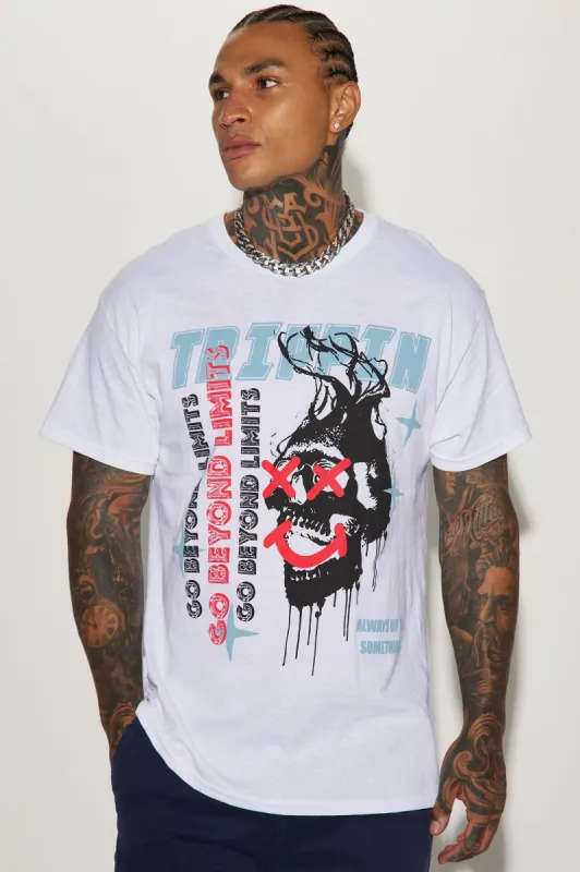 Beyond Trippin Short Sleeve Tee - White sold by Fashion Nova