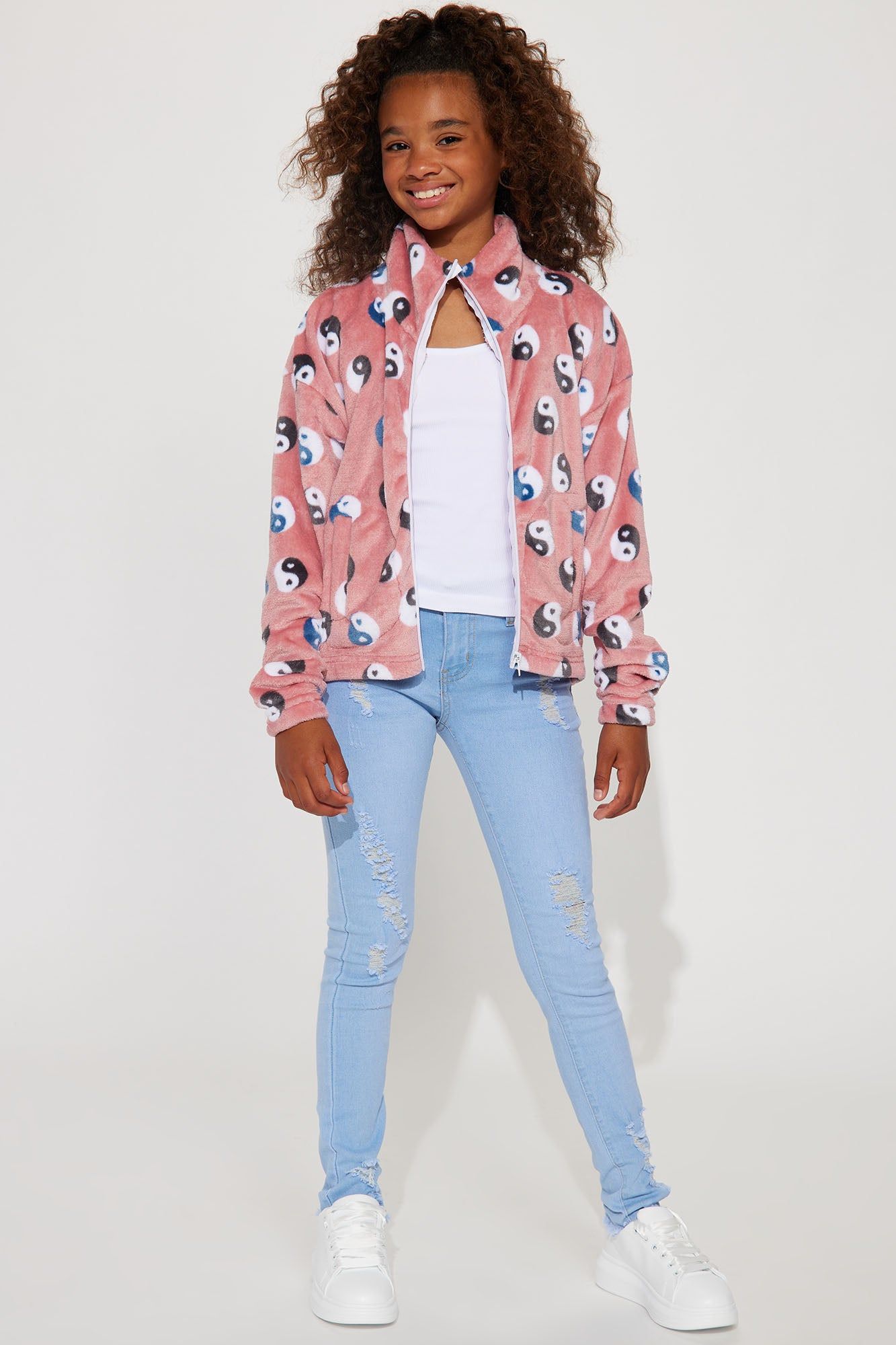 Mini My Heart Is At Peace Plush Jacket - Pink sold by Fashion Nova product image thumbnail 2