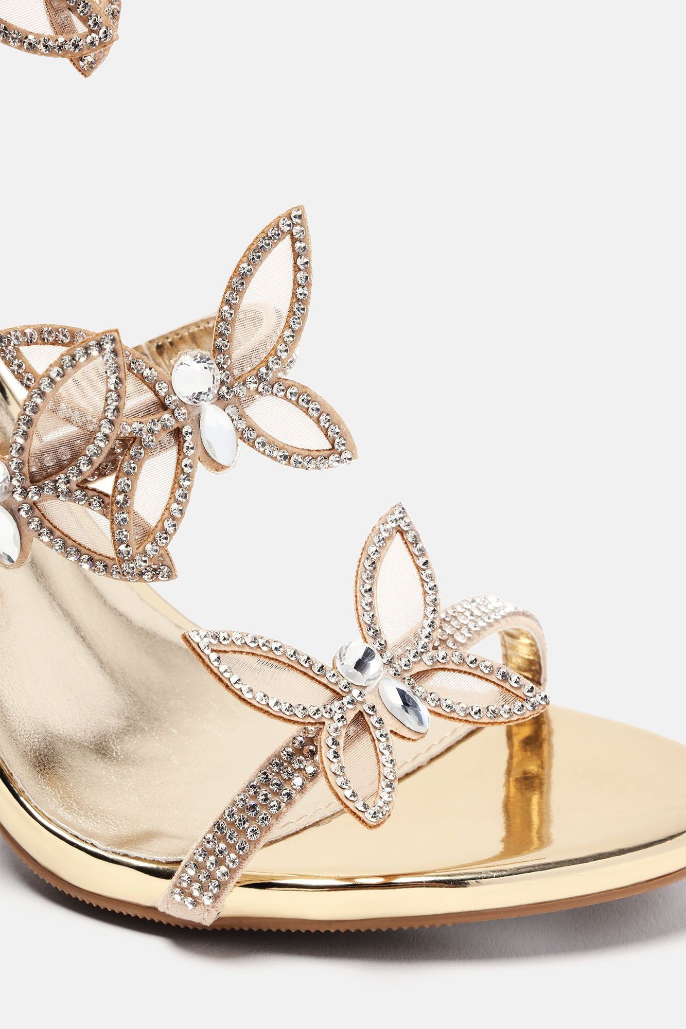 Girly Vibes Wrap Up Heeled Sandals - Gold sold by Fashion Nova product image thumbnail 5