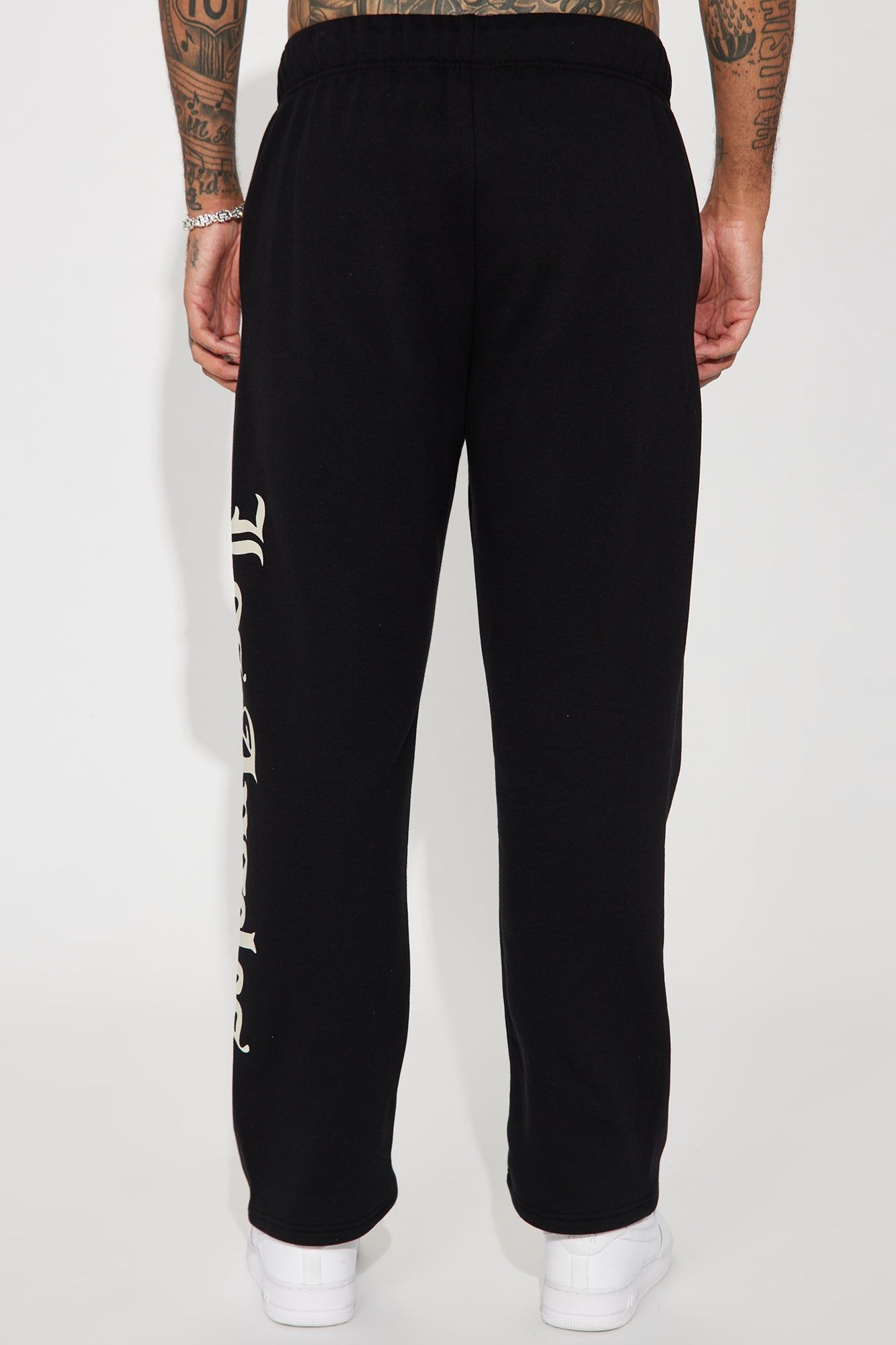 LA Script Straight Sweatpant - Black sold by Fashion Nova product image thumbnail 6