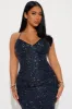 Bella Sequin Gown - Navy sold by Fashion Nova