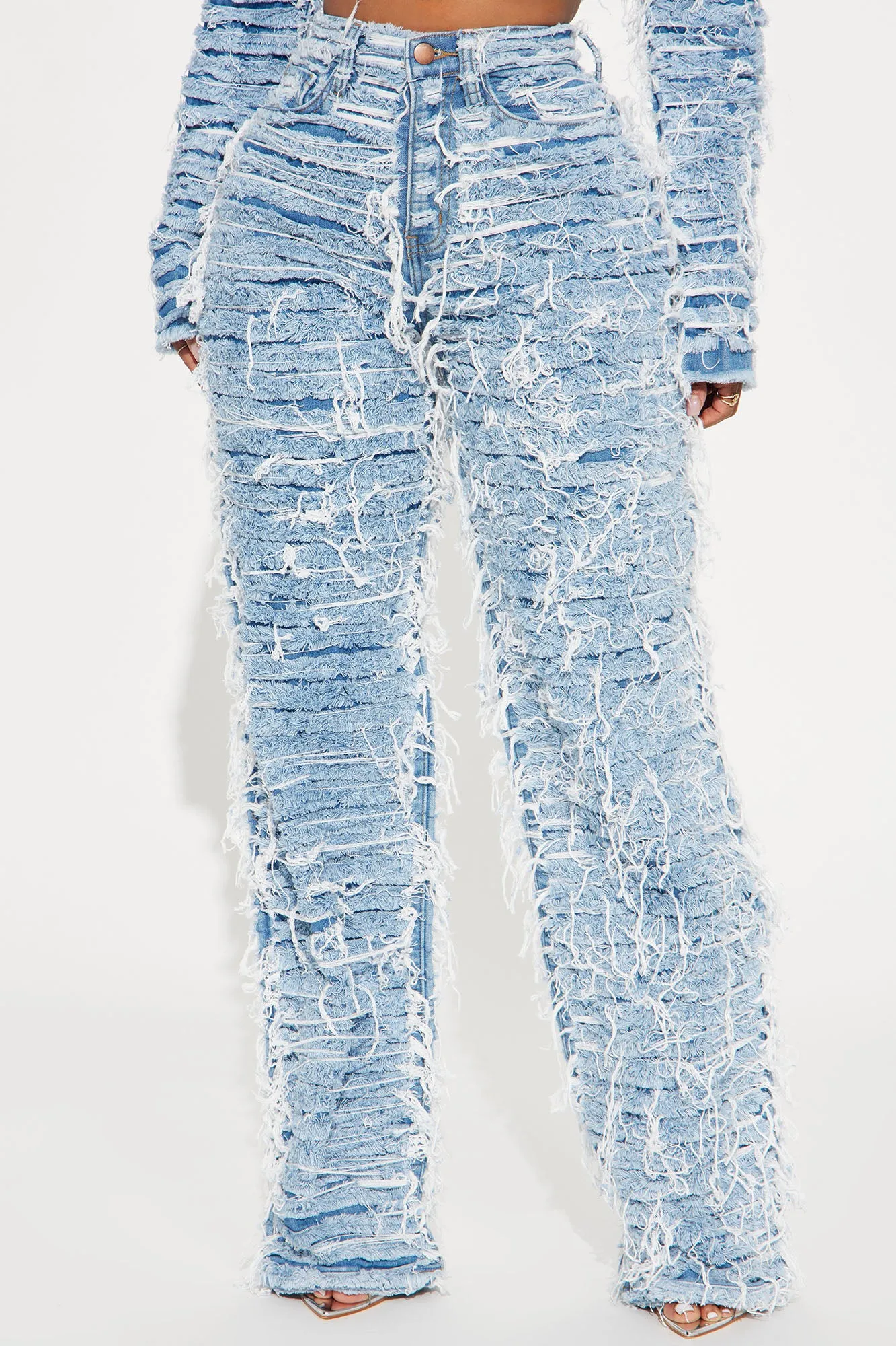 Courtside Deux Stretch Straight Leg Jeans - Light Wash sold by Fashion Nova product image thumbnail 2