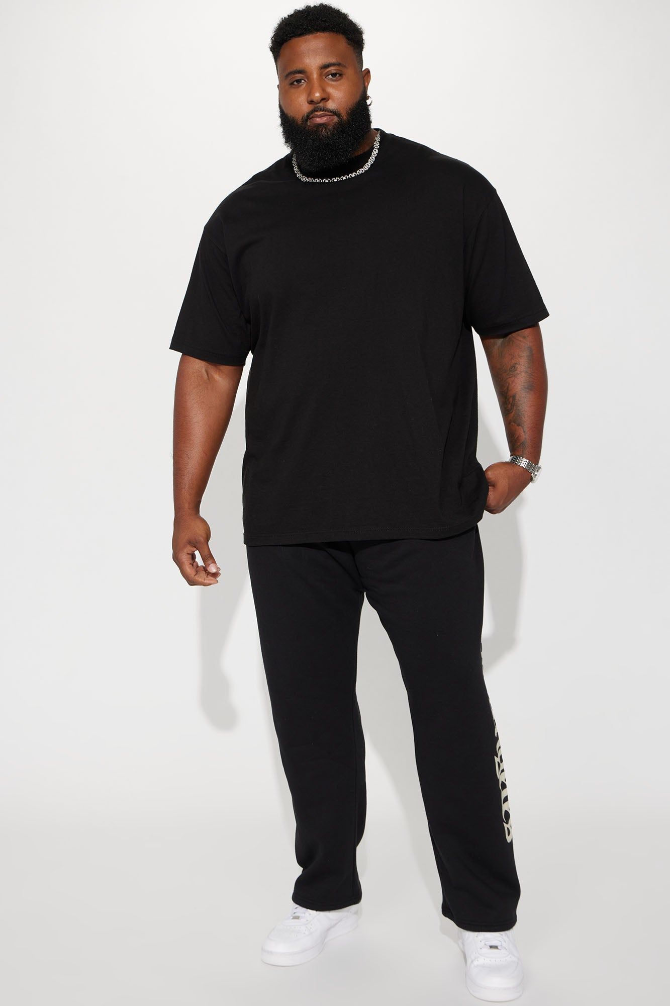 LA Script Straight Sweatpant - Black sold by Fashion Nova product image thumbnail 7