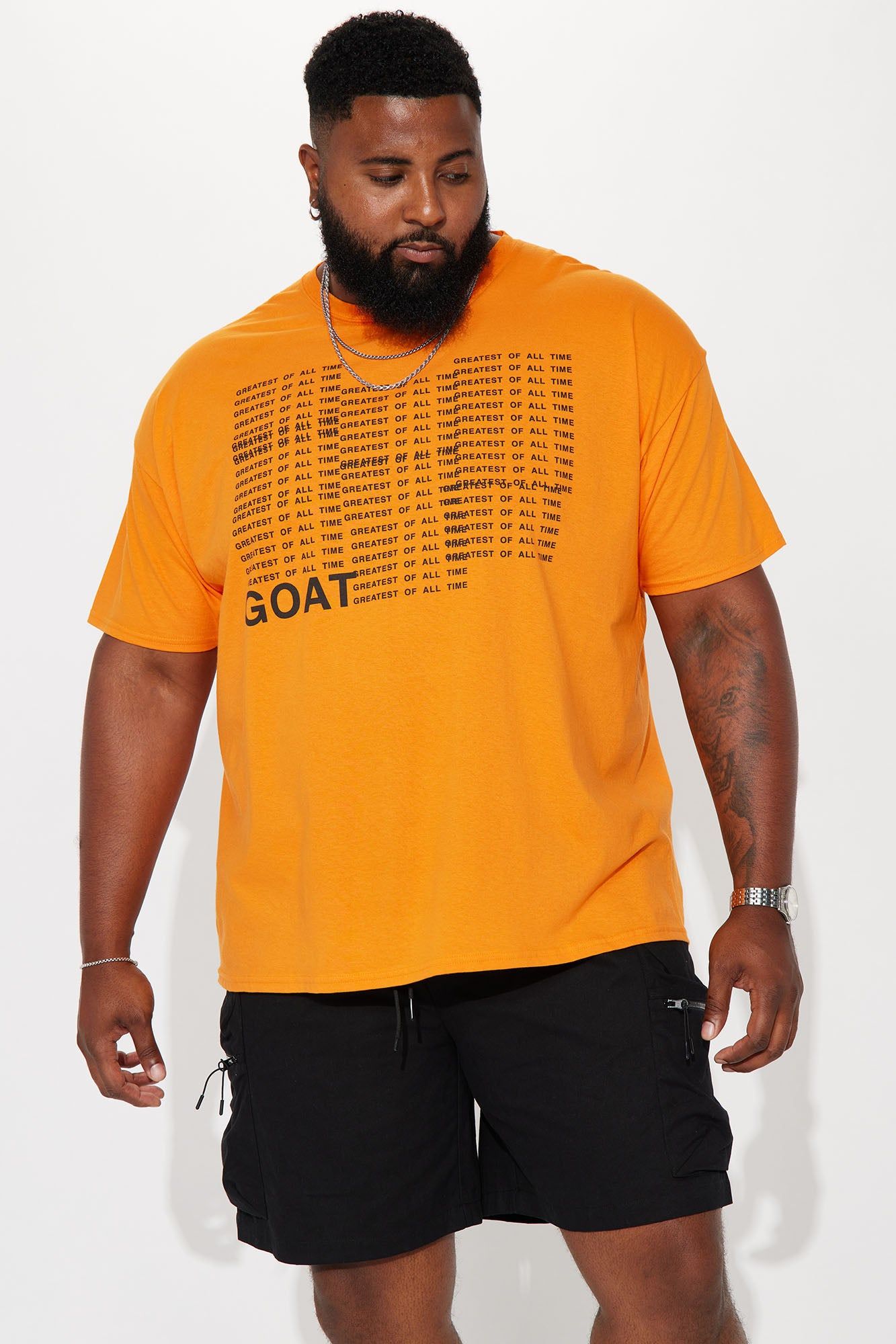 Goat Repeat Short Sleeve Tee - Orange sold by Fashion Nova product image thumbnail 2