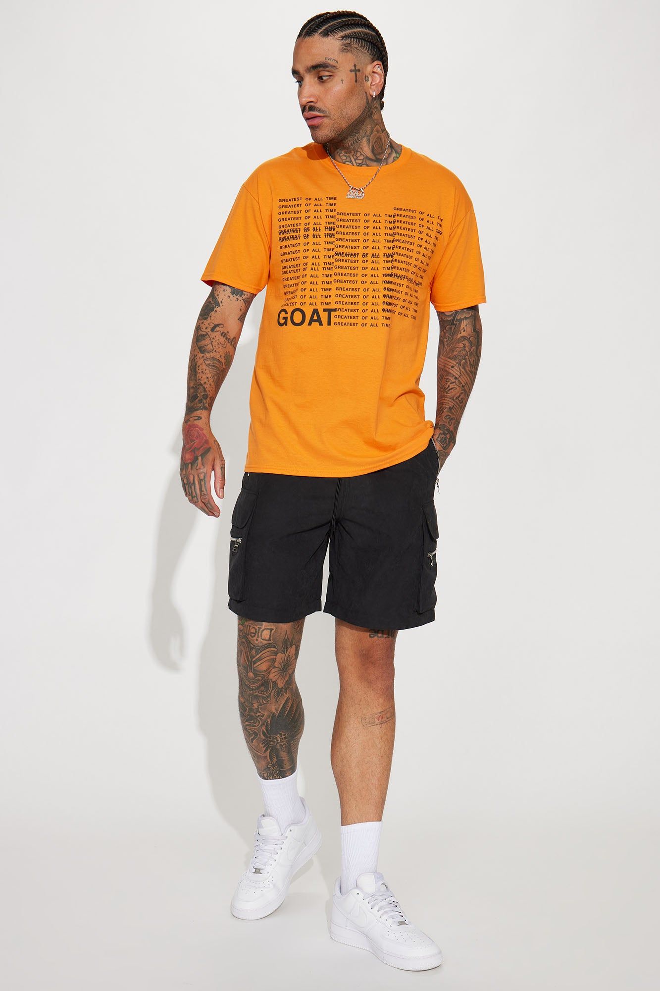 Goat Repeat Short Sleeve Tee - Orange sold by Fashion Nova product image thumbnail 3