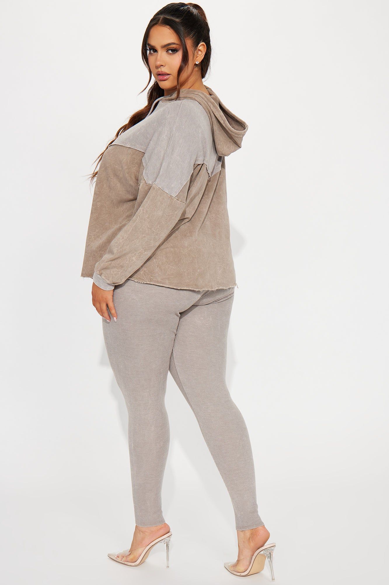 Yazmine Vintage Wash Legging Set - Taupe sold by Fashion Nova product image thumbnail 6