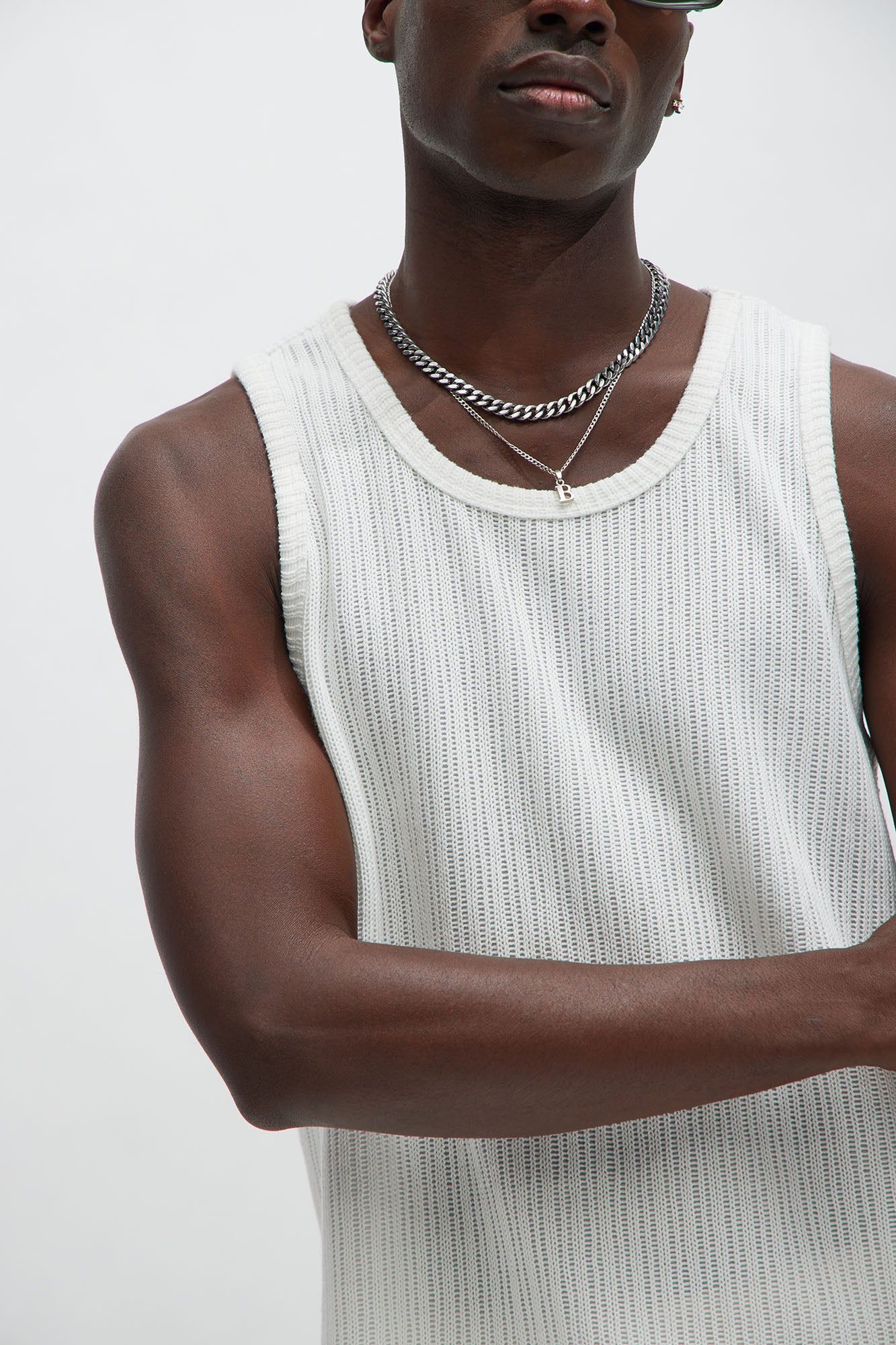 Santorini Textured Tank Top - White sold by Fashion Nova product image thumbnail 3