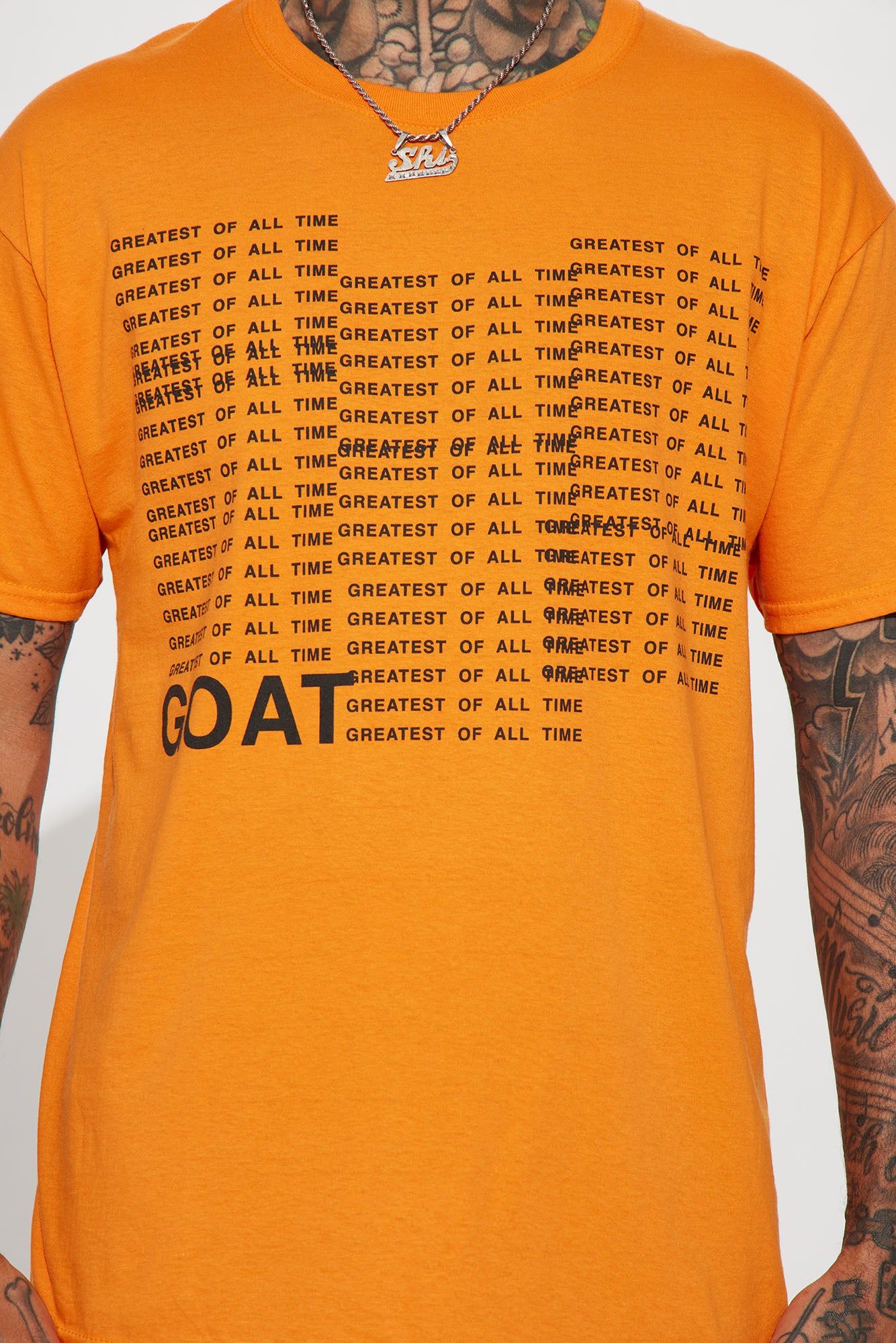 Goat Repeat Short Sleeve Tee - Orange sold by Fashion Nova product image thumbnail 4