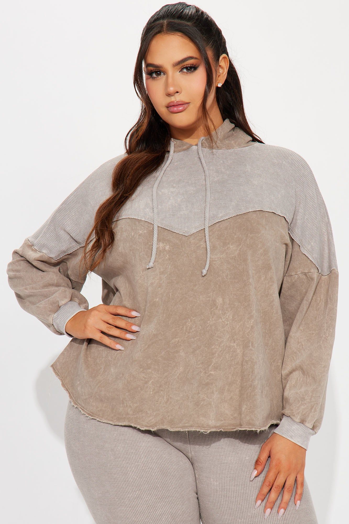 Yazmine Vintage Wash Legging Set - Taupe sold by Fashion Nova product image thumbnail 5