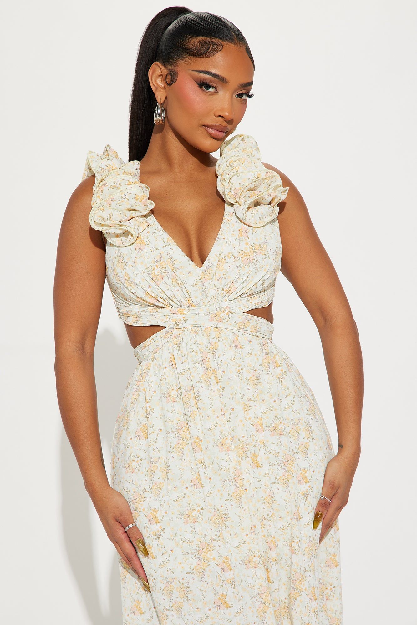 Lana Floral Maxi Dress - Sage sold by Fashion Nova product image thumbnail 2