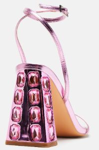 I Mean It Heeled Sandals - Pink sold by Fashion Nova
