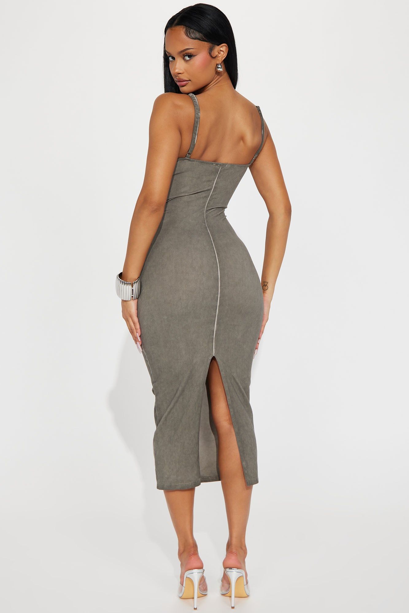 Lizette Midi Dress - Grey sold by Fashion Nova product image thumbnail 3