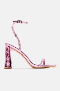 I Mean It Heeled Sandals - Pink sold by Fashion Nova