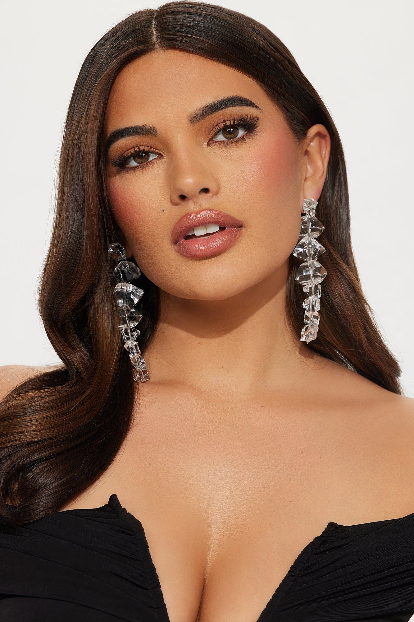 Crystal Clear Waters Earrings - Clear sold by Fashion Nova product image thumbnail 2