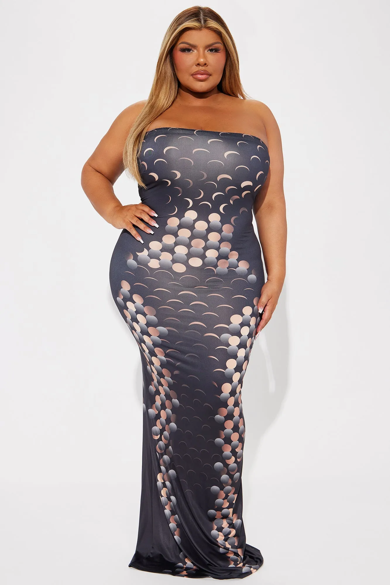 Connect Me Maxi Dress - Black/combo sold by Fashion Nova product image thumbnail 4